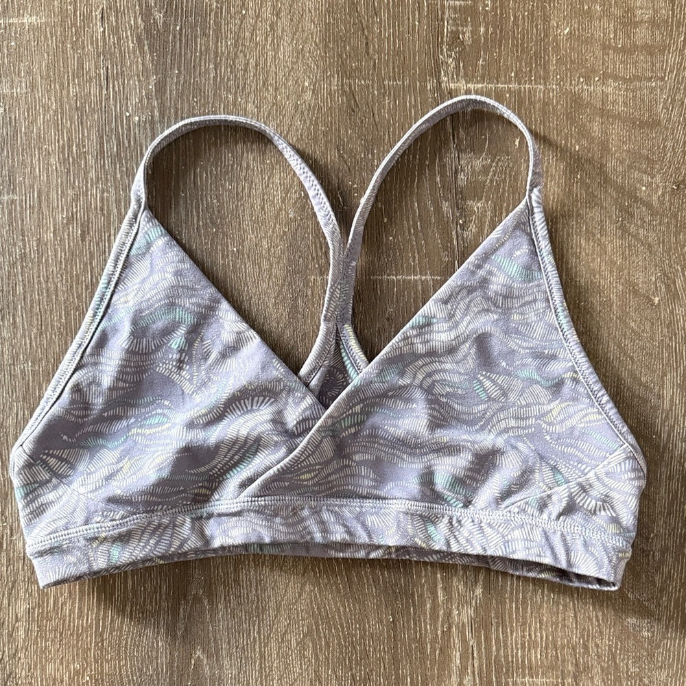 Patagonia Patterned Sports Bra, Size Large